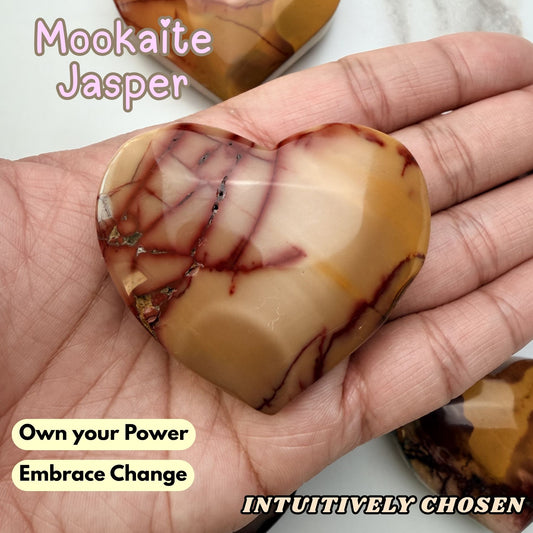 Mookaite Jasper Heart | Intuitively Chosen