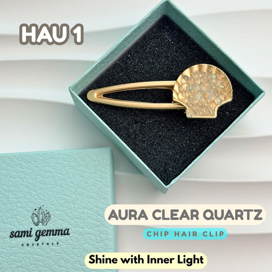 Aura Clear Quartz Hair Clip | HAU1