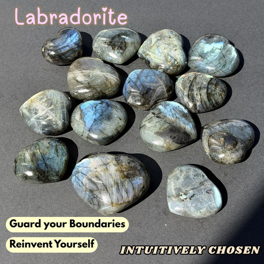 Labradorite Heart | Intuitively Chosen