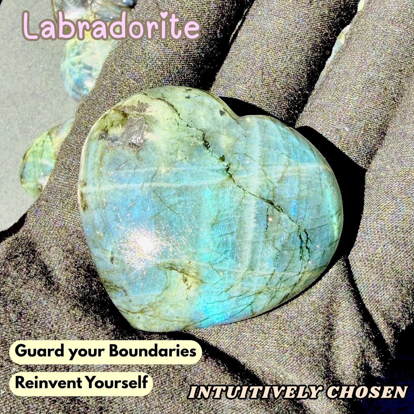 Labradorite Heart | Intuitively Chosen