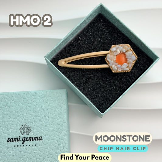 Moonstone Hair Clip | HMO2