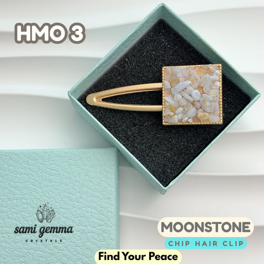 Moonstone Hair Clip | HMO3