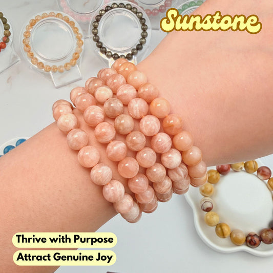 Sunstone 8mm Bracelet