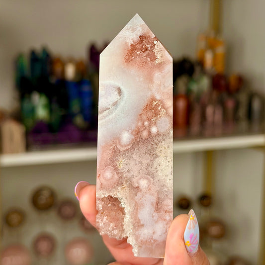 Pink Amethyst Obelisk Tower | PA10