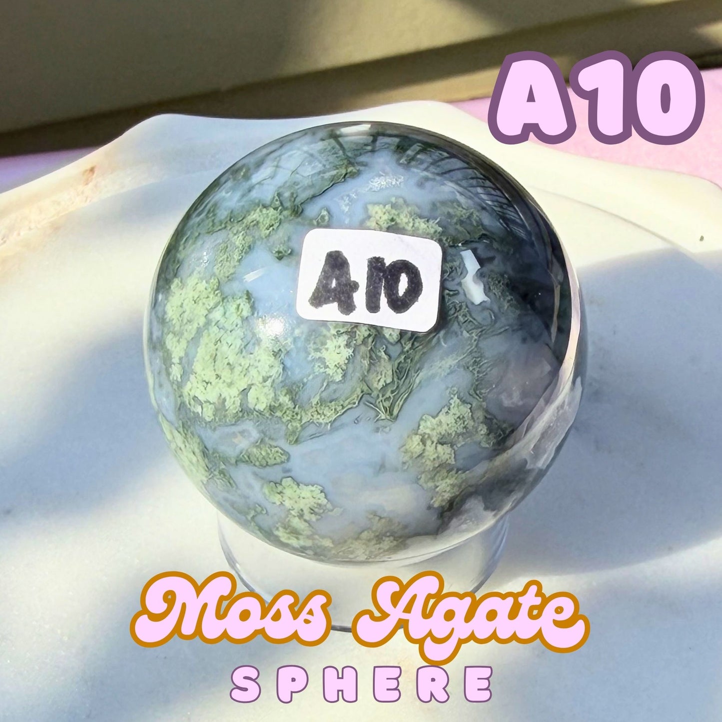 Moss Agate Sphere | A10