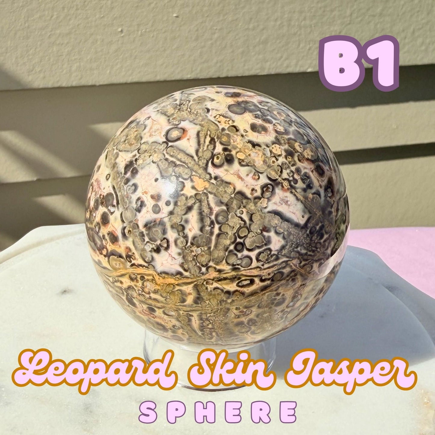 Leopard Skin Jasper Sphere | B1