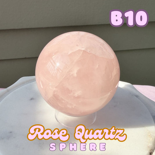 Rose Quartz Sphere | B10