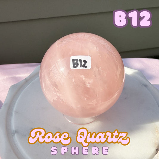 Rose Quartz Sphere | B12