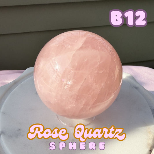 Rose Quartz Sphere | B12