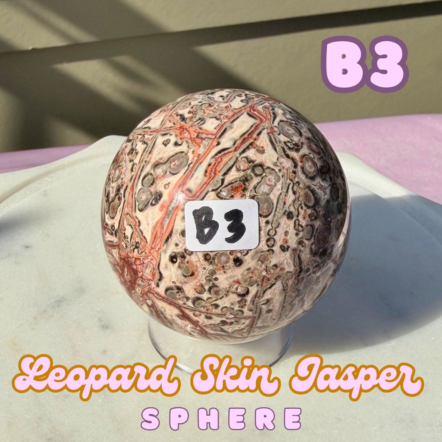 Leopard Skin Jasper Sphere | B3