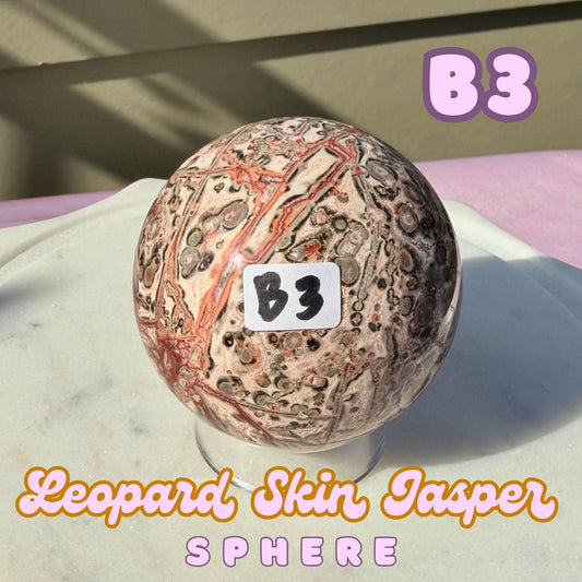 Leopard Skin Jasper Sphere | B3