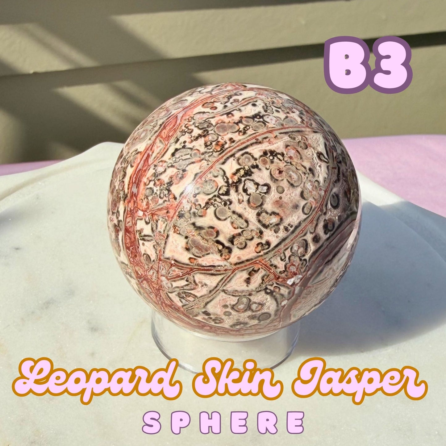 Leopard Skin Jasper Sphere | B3