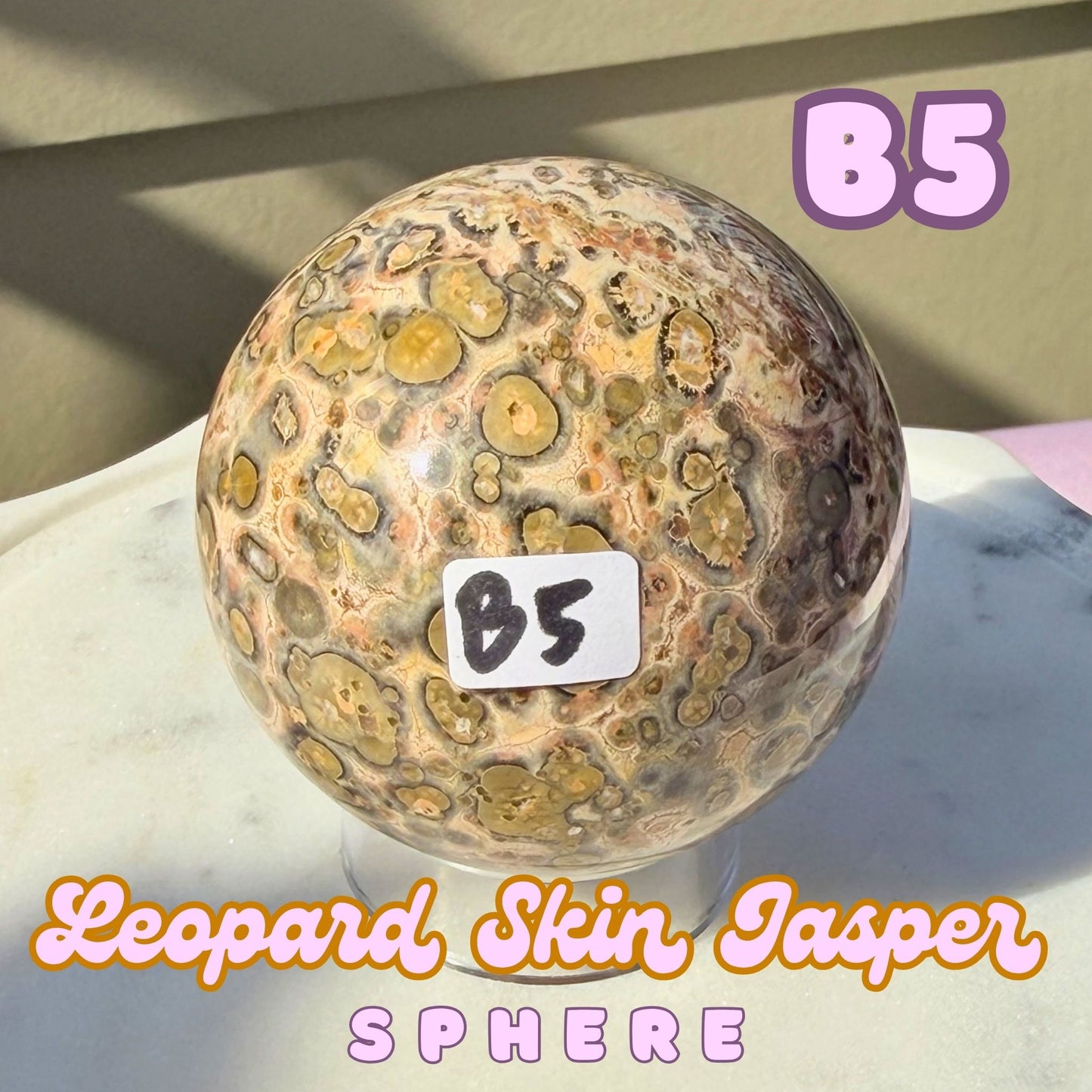 Leopard Skin Jasper Sphere | B5