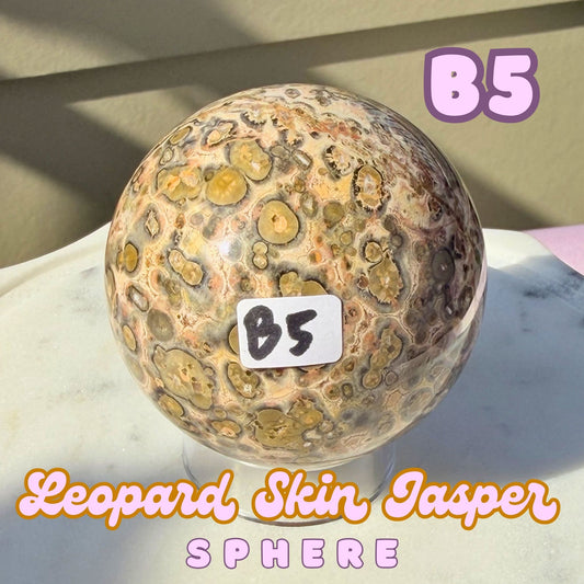 Leopard Skin Jasper Sphere | B5