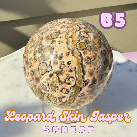 Leopard Skin Jasper Sphere | B5
