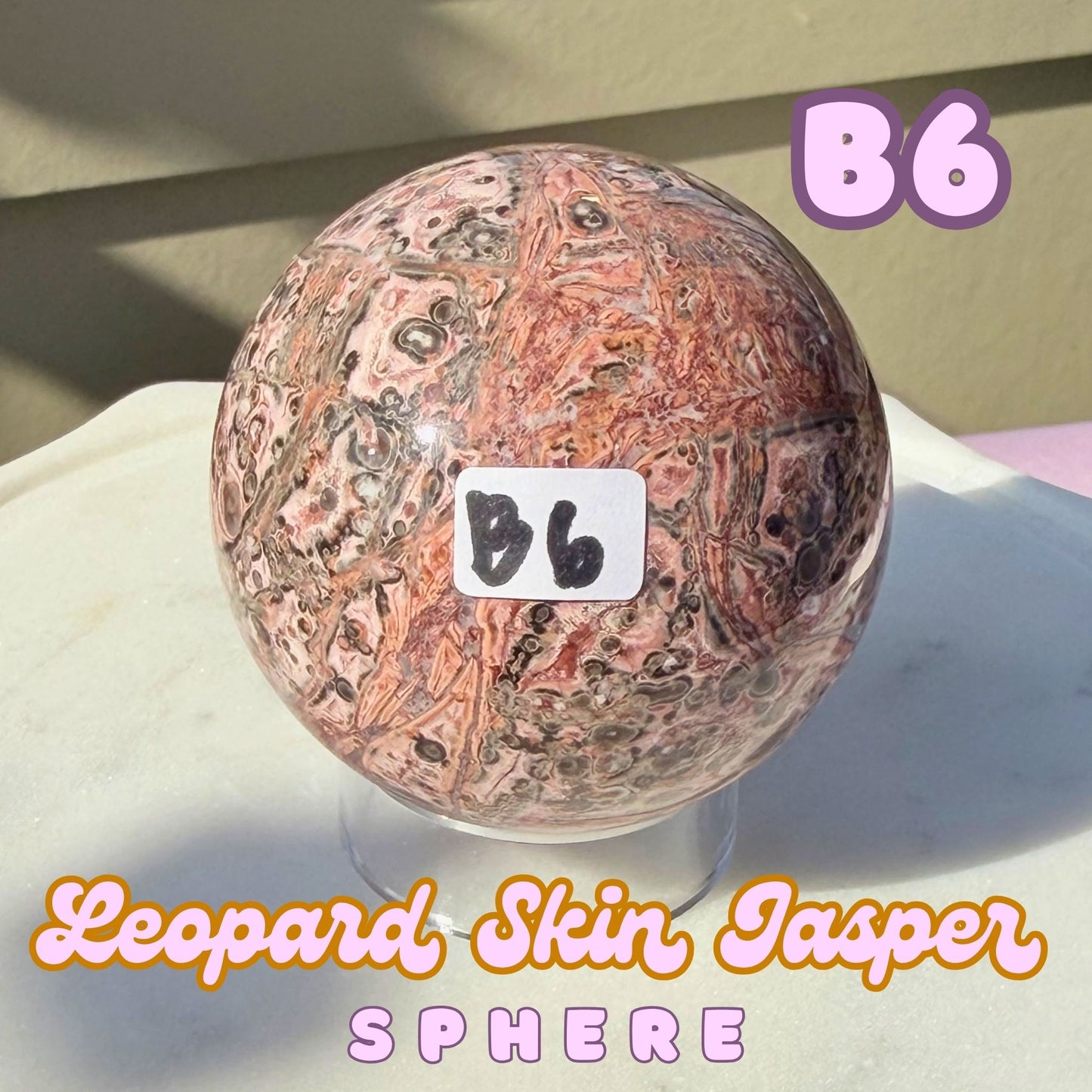 Leopard Skin Jasper Sphere | B6