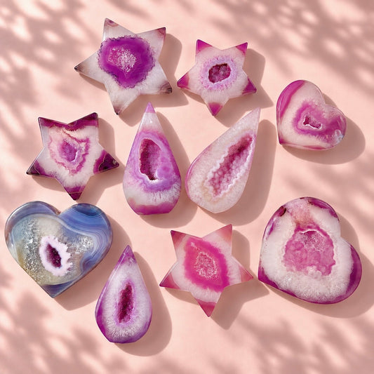 Druzy Pink Purple Jelly Agate (Color-Enhanced Crystal) | Choose your Own