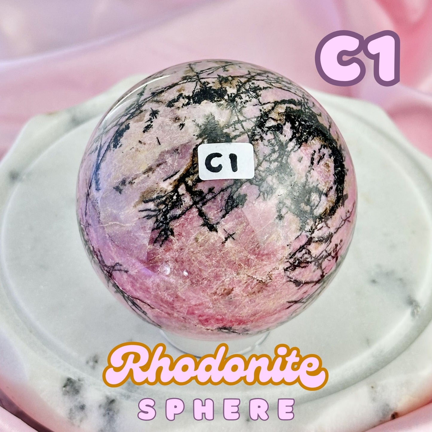 Rhodonite Sphere | C1