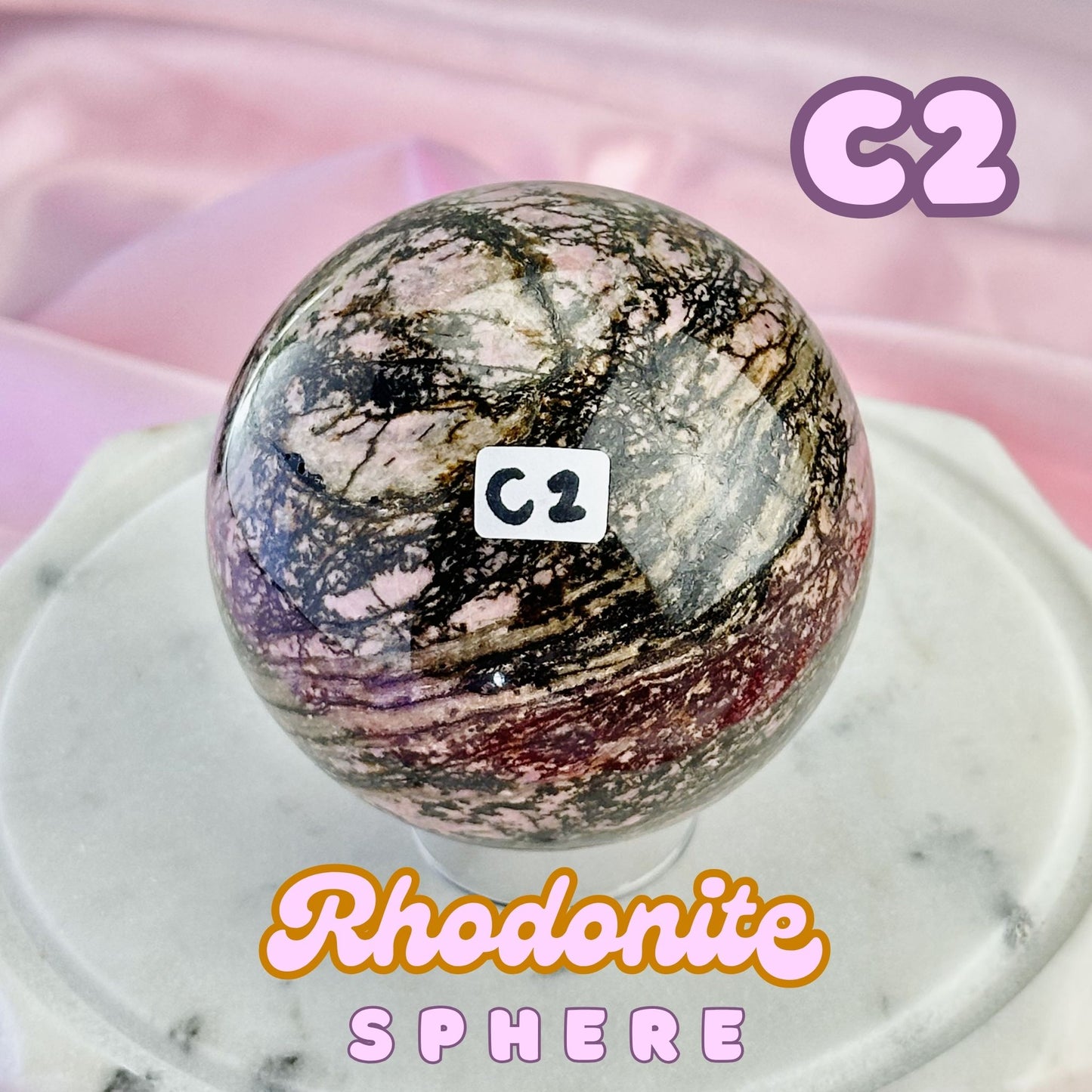 Rhodonite Sphere | C2