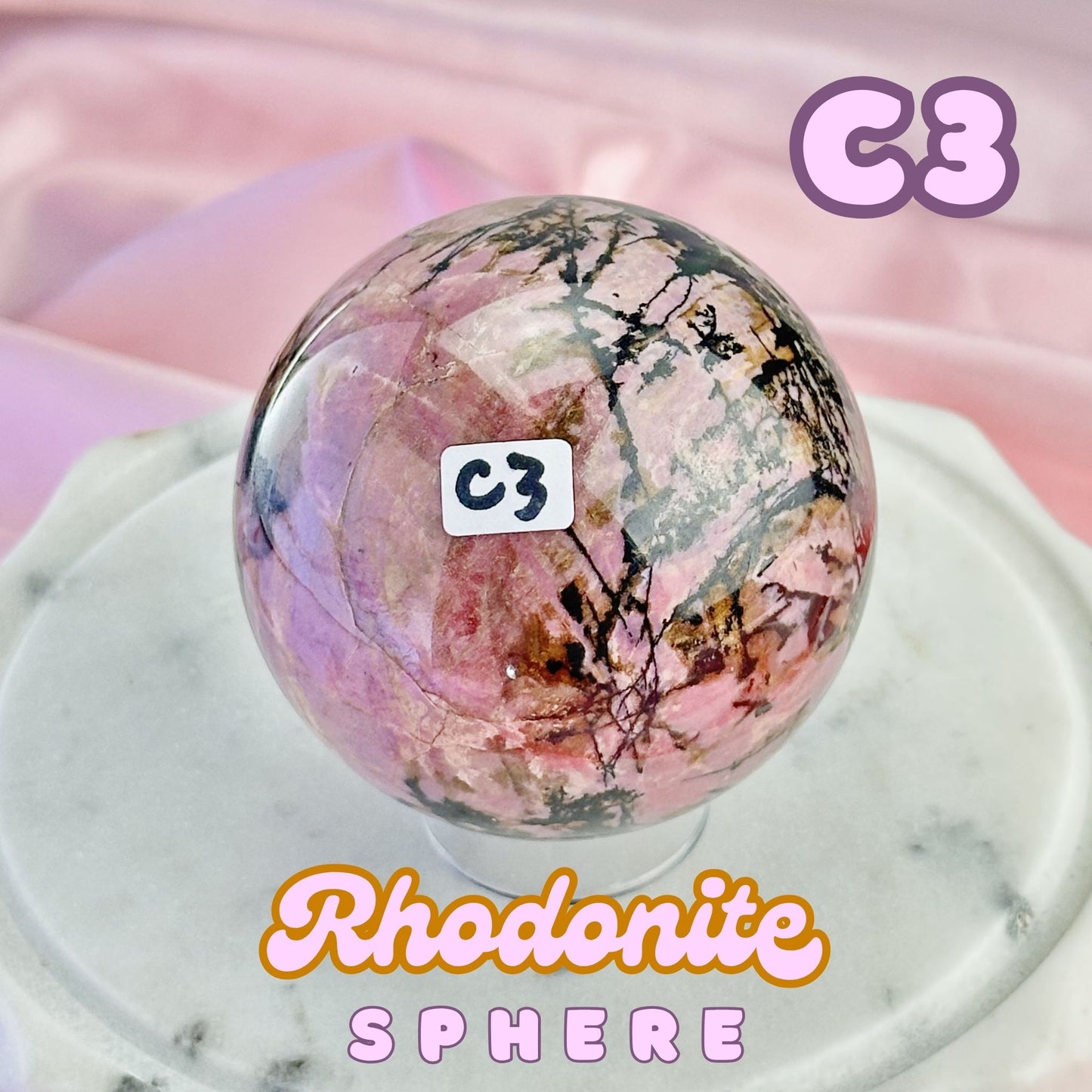 Rhodonite Sphere | C3