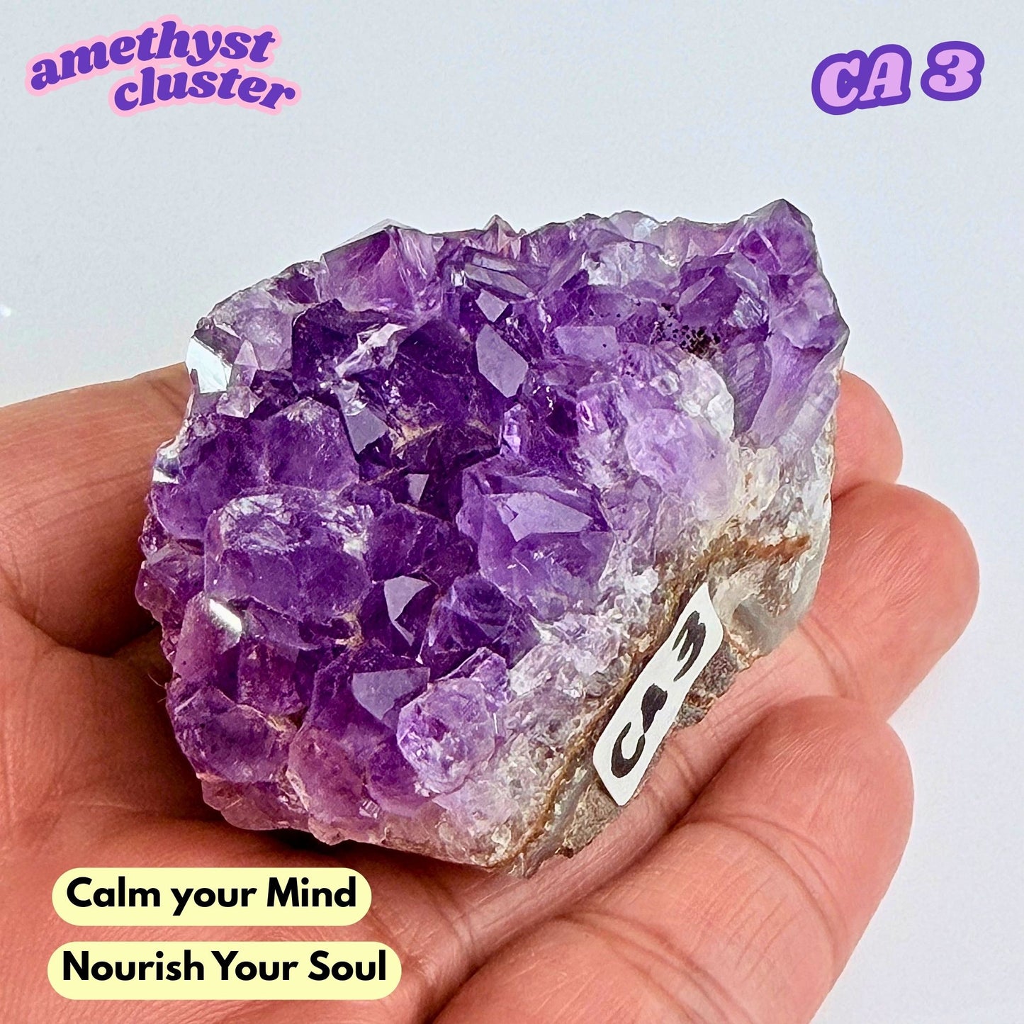 Druzy Amethyst Cluster | CA3