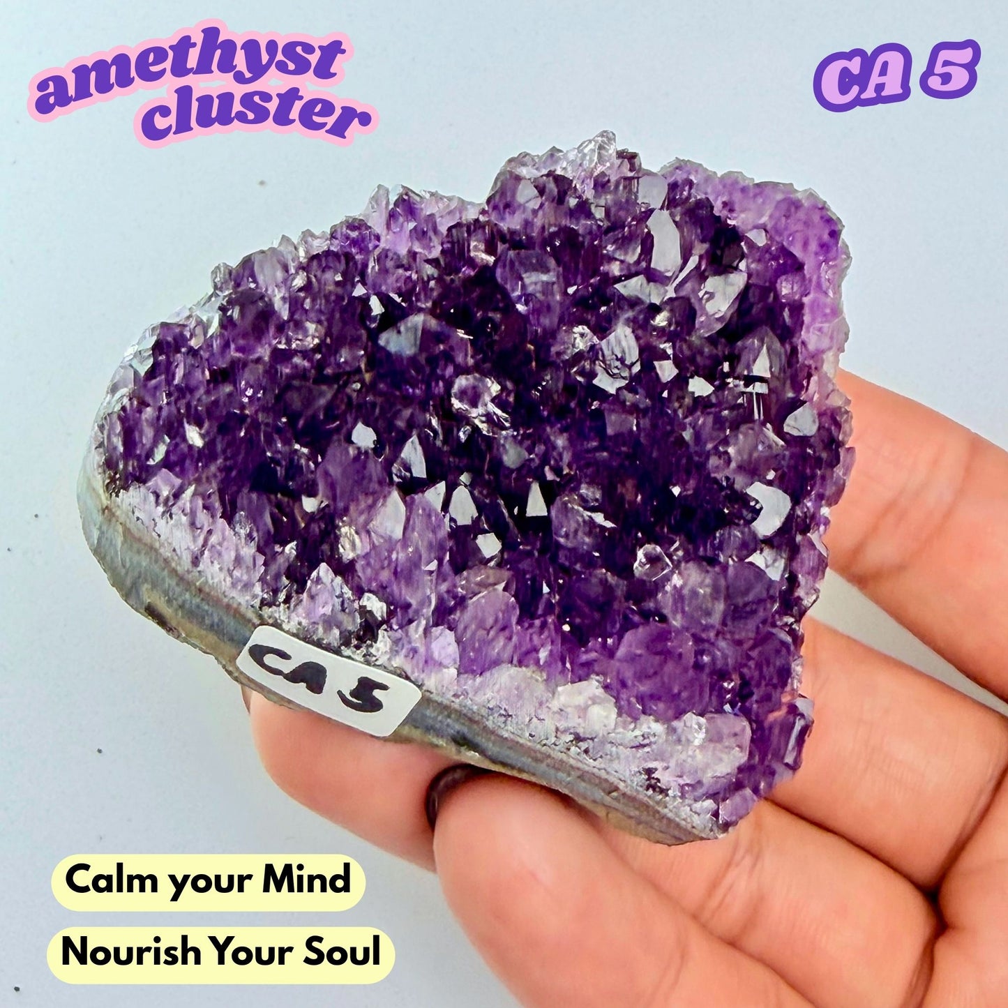 Druzy Amethyst Heart Cluster | CA5