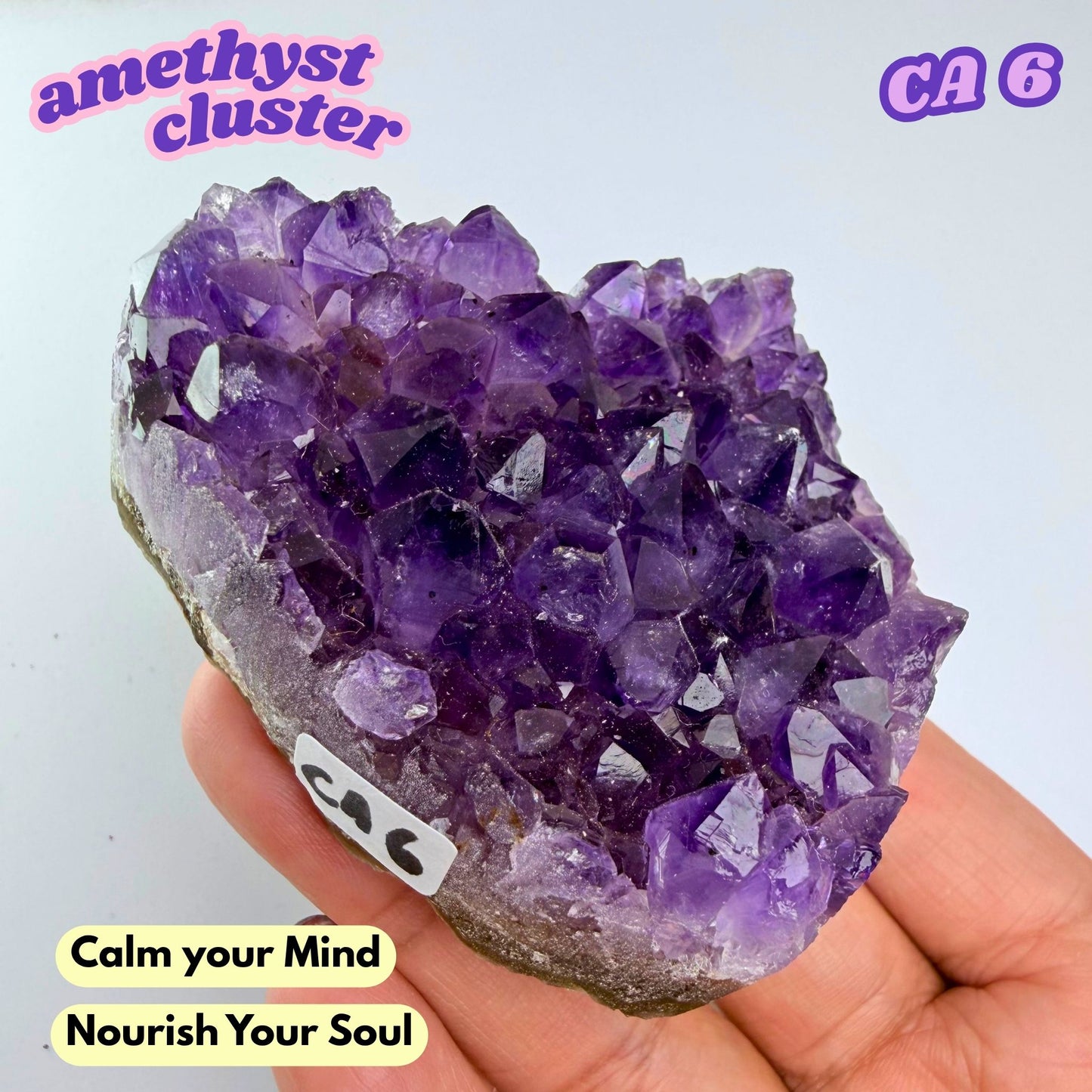 Druzy Amethyst Heart Cluster | CA6