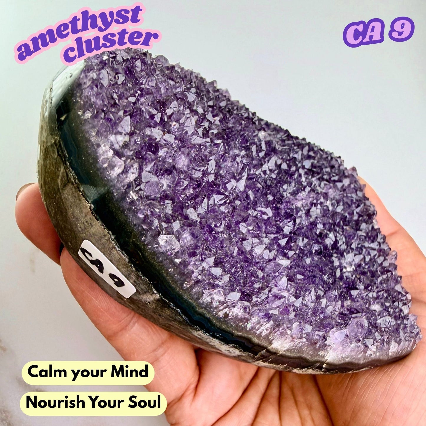 Druzy Amethyst Heart Cluster | CA9