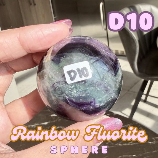 Rainbow Fluorite Sphere | D10