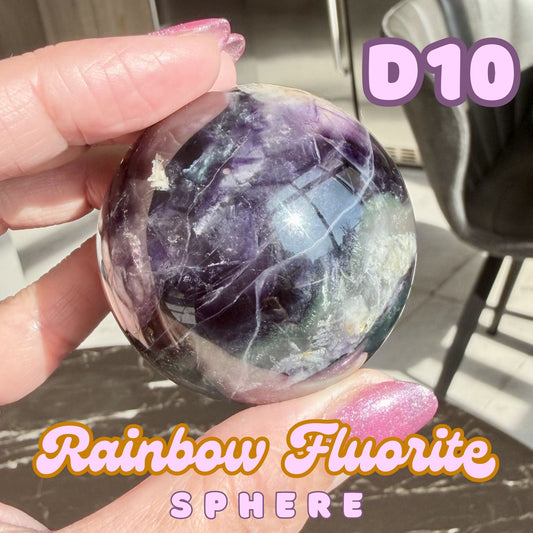 Rainbow Fluorite Sphere | D10