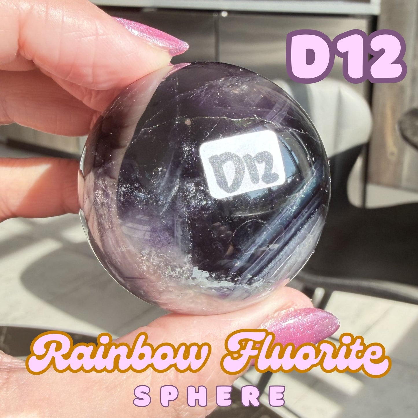 Rainbow Fluorite Sphere | D12
