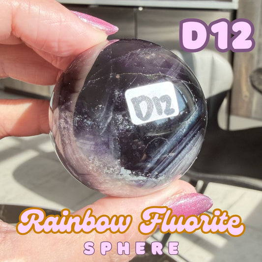 Rainbow Fluorite Sphere | D12