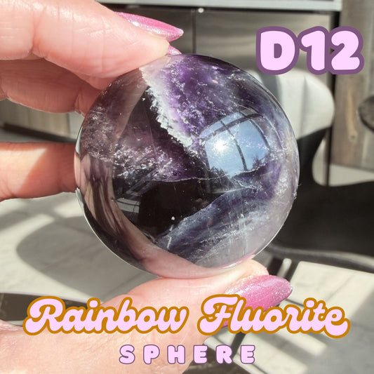 Rainbow Fluorite Sphere | D12