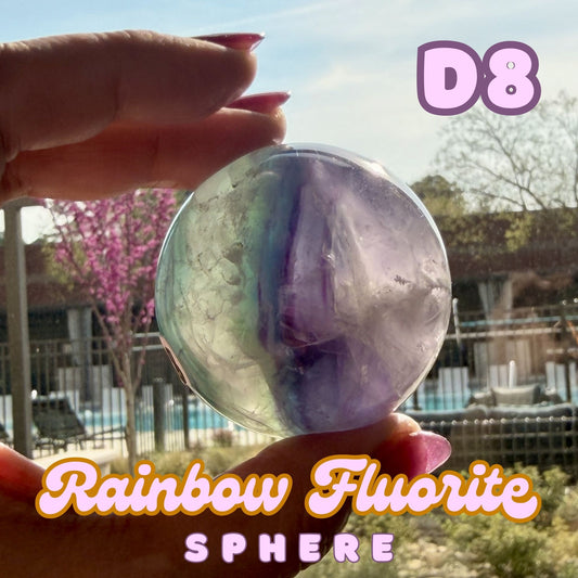 Rainbow Fluorite Sphere | D8