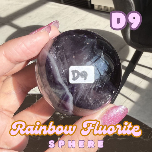Rainbow Fluorite Sphere | D9
