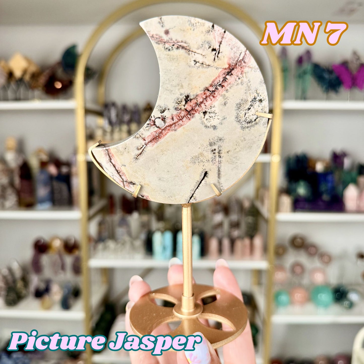Picture Jasper Moon on Stand | MN7
