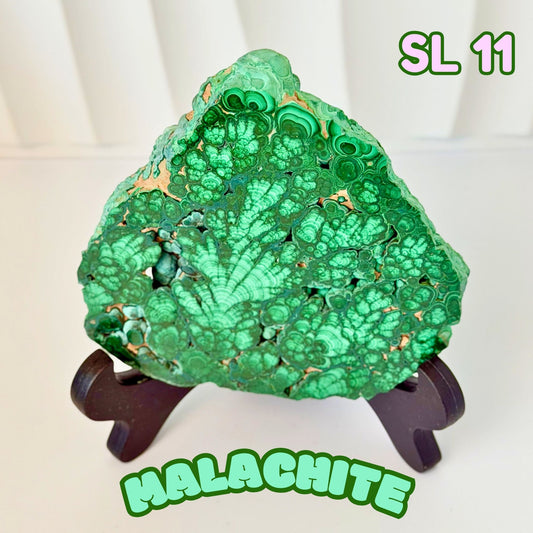 Natural Congo Malachite Slab | SL 11