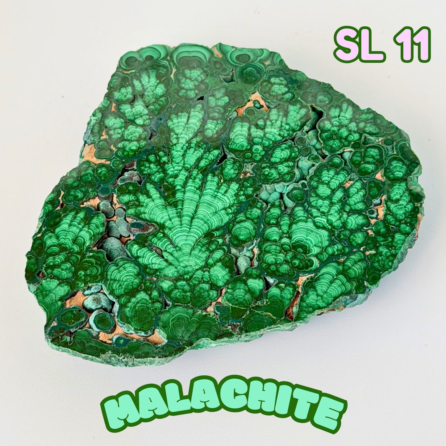 Natural Congo Malachite Slab | SL 11