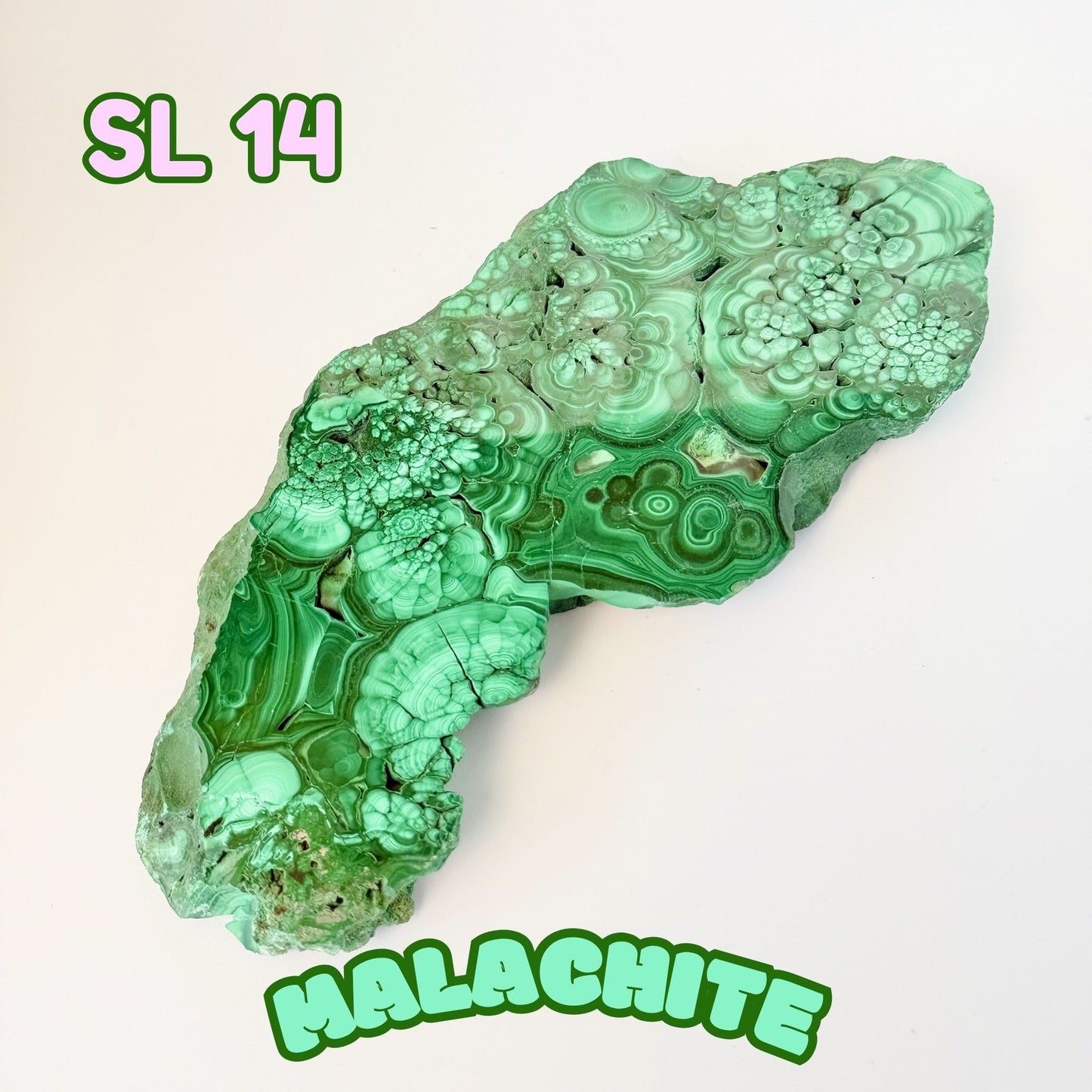 Natural Congo Malachite Slab | SL 14
