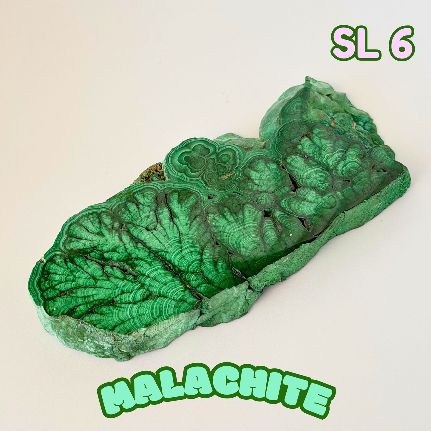 Natural Congo Malachite Slab | SL 6