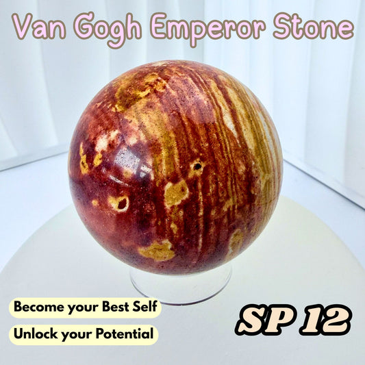 Van Gogh Emperor Stone Sphere | SP12