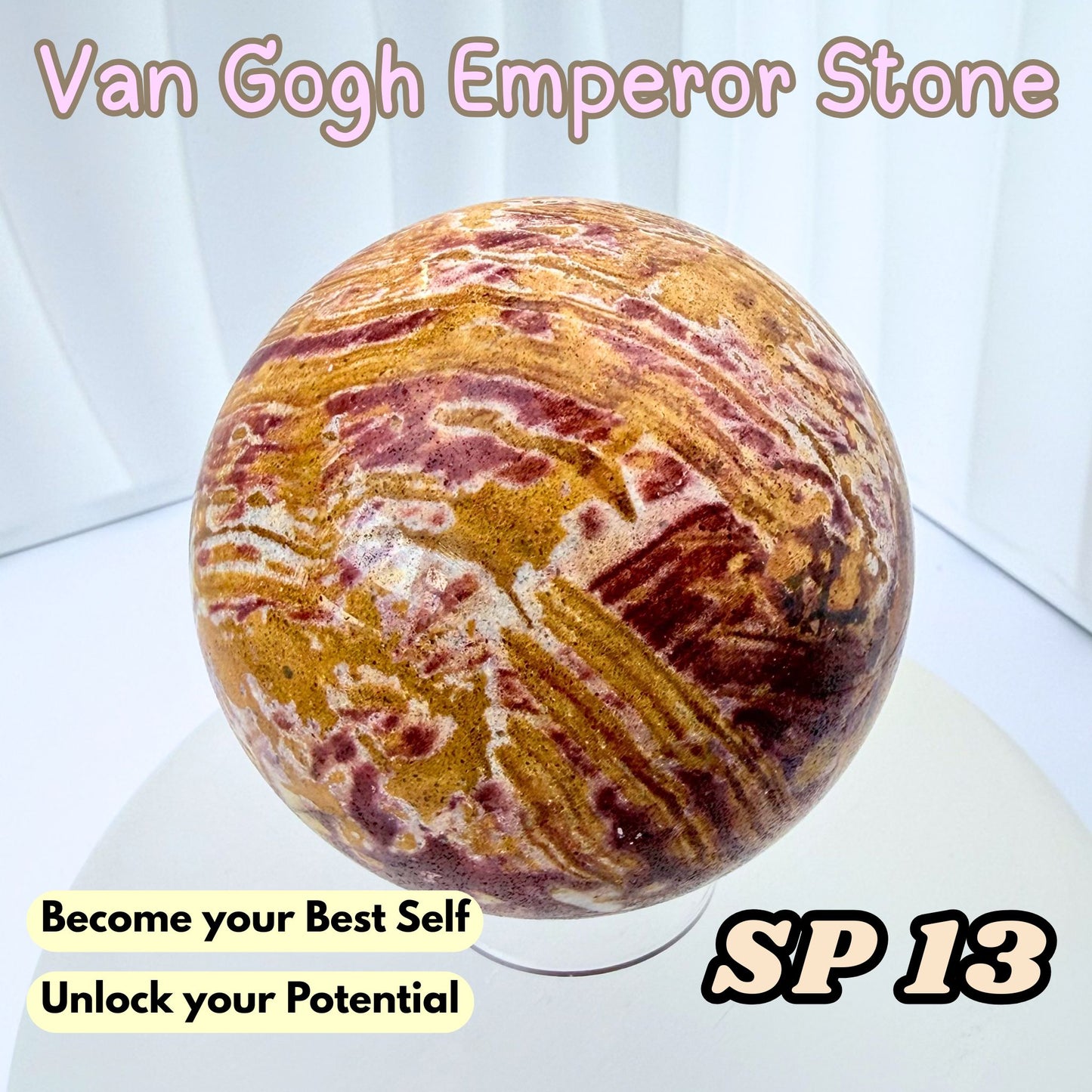 Van Gogh Emperor Stone Sphere | SP13