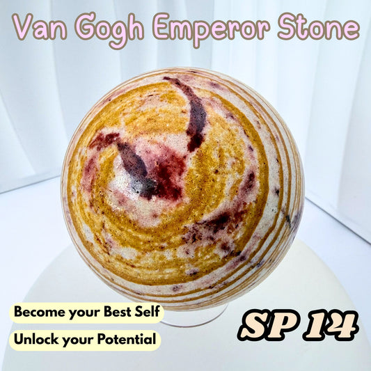 Van Gogh Emperor Stone Sphere | SP14