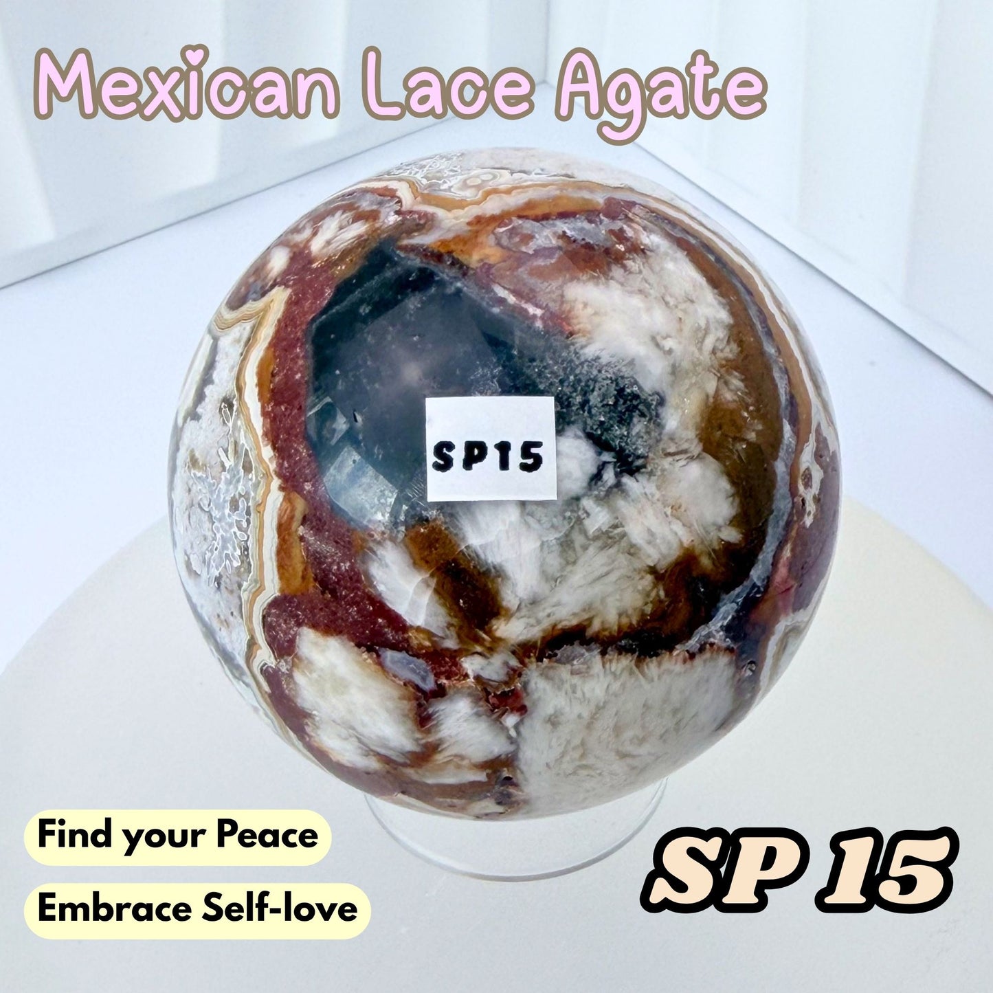 Mexican Lace Agate Sphere | SP15
