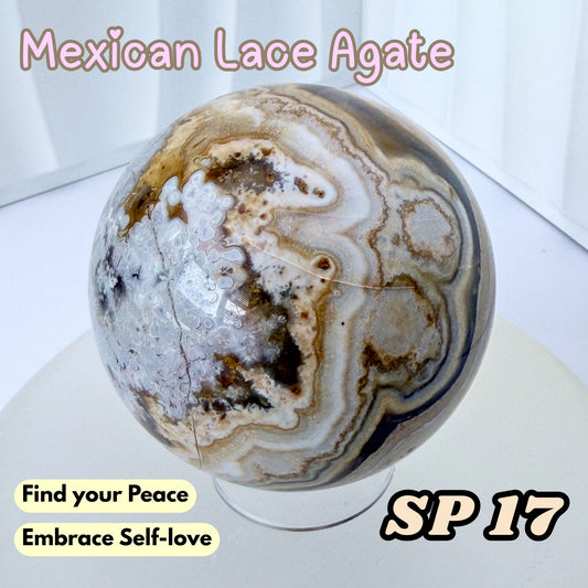 Mexican Lace Agate Sphere | SP17