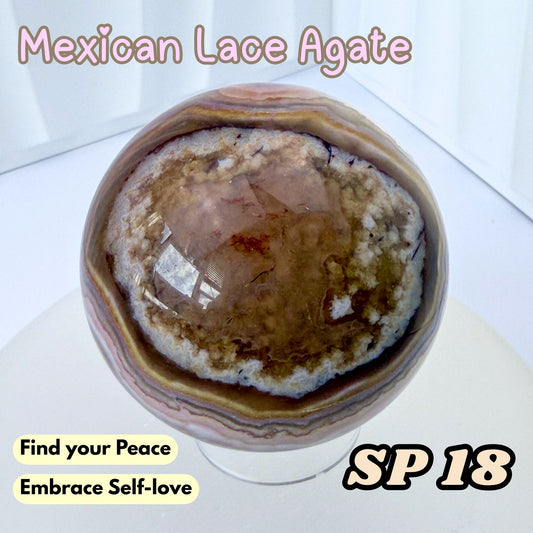 Mexican Lace Agate Sphere | SP18