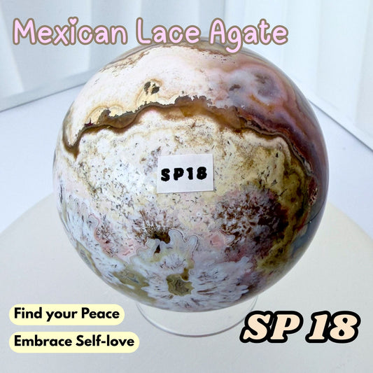Mexican Lace Agate Sphere | SP18
