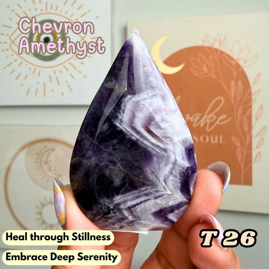 Dream Amethyst Small Flame Freeform T26