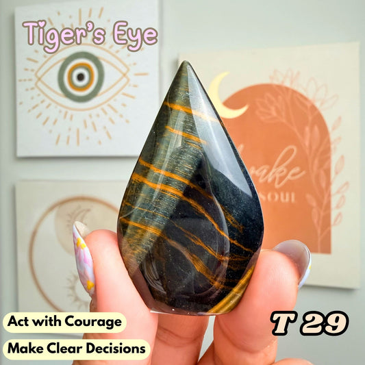 Tiger's Eye Small Flame Freeform | T29