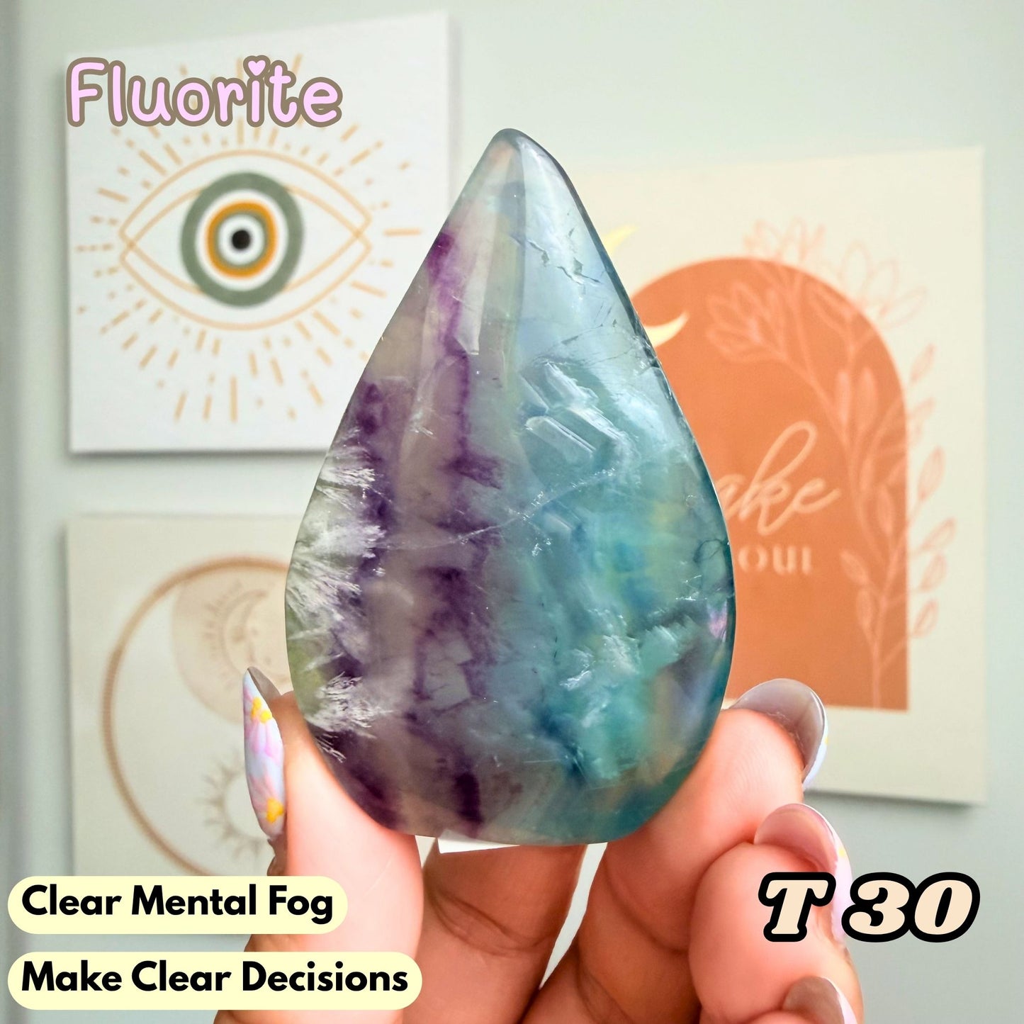 Fluorite Small Flame Freeform | T30